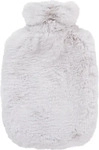 FASHY 67381 11, Fashy W&auml;rmflasche mit hochwertigem Flauschbezug - Farbe: hellgrau