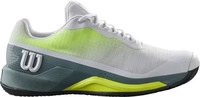 Wilson WRS333830, Wilson Rush Pro 4.0 Sandplatzschuh Herren-Wei&szlig;,Grau