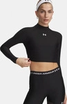 Under Armour 6012691-008, Under Armour HeatGear Crop Mock Longsleeve Damen-schwarz,