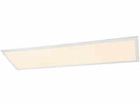 GLOBO Lighting Globo Rosi LED Deckenleuchte weiß mit Fernbedienung 120x30x5,3cm