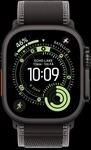 Apple Watch Ultra 3 Titan Schwarz Trail Loop Schwarz/Kohlegrau M/L