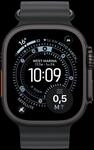 Apple Watch Ultra 3 Titan Schwarz Ocean Armband Schwarz
