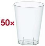 Papstar Einweg-Trinkbecher 0.4 L 50 St&uuml;ck transparent, 9x13x9 cm