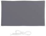 relaxdays Sonnensegel rechteckig 2 x 4 m grau grau