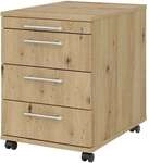 HAMMERBACHER Rollcontainer &raquo;Flexiline II&laquo; mit 3 Schubladen braun, 43x59x55 cm