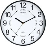 unilux Funkwanduhr &raquo;Wave&laquo; &Oslash; 30 cm schwarz, 30 cm