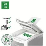 Leitz IQ Aktenvernichter &raquo;Small Office 100&laquo; P4 wei&szlig;, 22x53x43 cm