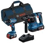 BOSCH Combo Kit &raquo;GSR 18V-45 + GBH 18V-22&laquo; blau, 13.1x26.6x54.5 cm