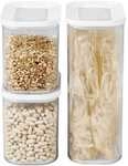 MEPAL 3-tlg. Vorratsdosen-Set &raquo;Modula&laquo; 2 L / 1.5 L / 1 L wei&szlig;, 9x14.4 cm