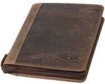 Alassio Organizer &raquo;CHARON&laquo; A5 mit Handy-/Tablet-Aufsteller braun, 20.5x27x4.5 cm