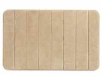 Badteppich Memory Foam Stripes, Sand, 50 x 80 cm beige, Wenko