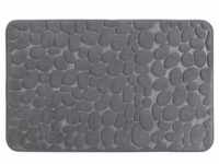 Badteppich Memory Foam Pebbles Grau, 50 x 80 cm grau, Wenko