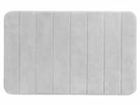 Badteppich Memory Foam Stripes, Light Grey, 50 x 80 cm, Wenko