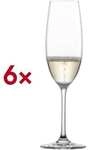 Zwiesel Glas 6x Sektglas mit F&uuml;llstrich &raquo;Ivento&laquo; 228 ml transparent, 22.2 cm