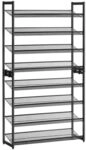 Songmics Schuhregal schwarz 100/30,7/163,5 cm schwarz