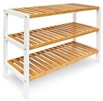 relaxdays Schuhregal aus Bambus braun, 70x54.5x24.5 cm