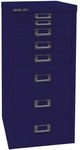 Bisley Schubladenschrank &raquo;MultiDrawer&laquo; A4, einbahnig, 8 Sch&uuml;be blau,...