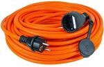 as-Schwabe Polyurethanschlauch Verl&auml;ngerungskabel f&uuml;r Baustellen 10.0 m IP44 orange