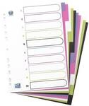 Oxford Kunststoffregister &raquo;MyColour&laquo; 10-tlg. 400004810 blanko A4 wei&szlig;, 22.7x30 cm