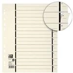 Oxford 100er-Pack Trennbl&auml;tter A4 mit Perforation schwarz, 21x29.7 cm