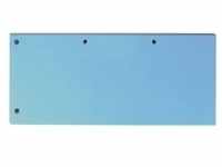 Trennstreifen »DUO« 40001 einfarbig blau, Oxford, 24x10.5 cm