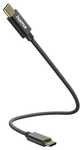 Hama Ladekabel USB-C auf USB-C 0,2 m schwarz schwarz