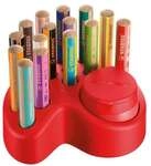 Stabilo 15er Bunststift-Tischset &raquo;woody 3 in 1&laquo; braun