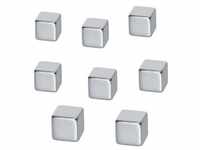 8er-Set Neodym Magnete »Cube« B3101 silber, Be!Board, 1x1 cm