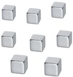 Sigel 8er-Set Neodym Magnete &raquo;Cube&laquo; B3101 silber, 1x1 cm
