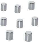 Sigel 8er-Set Neodym Magnete &raquo;Zylinder&laquo; B3103 silber, 1 cm