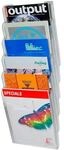 EXACOMPTA Prospekthalter &raquo;Presentation&laquo; 6 F&auml;cher transparent, 23.9x66.5x2.6 cm