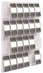 helit Wand-Prospekthalter &raquo;the clearly&laquo; 24 x DIN Lang transparent, 76.6x104.5x5.1