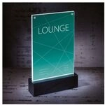 Sigel Tischaufsteller mit LED-Beleuchtung A4 &raquo;Luminous&laquo; TA420 transparent,