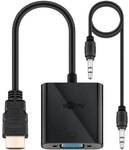 goobay VGA-Adapter HDMI/VGA schwarz schwarz