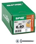 SPAX Holzbauschrauben T30 Tellerkopf WIROX 6 x 40 mm 200 St.