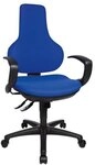 Topstar B&uuml;rostuhl &raquo;Ergo Point SY&laquo; ohne Armlehnen blau