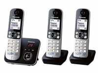 Triple-Set Schnurloses Telefon »KX-TG6823GB« schwarz, Panasonic