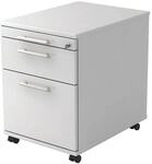 HAMMERBACHER Rollcontainer &raquo;Flexiline II&laquo; mit H&auml;ngeregistratur wei&szlig;, 43x59x55 cm