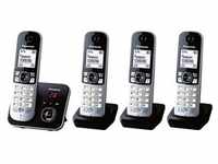 4-fach-Set Schnurlose Telefone »KX-TG6824« schwarz, Panasonic