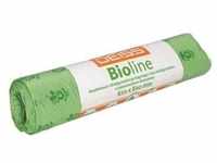 10 Müllbeutel aus Biofolie »Bioline« 60 L kompostierbar grün, Deiss, 62x80 cm