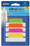 Avery Zweckform 24 Haftstreifen &raquo;UltraTabs - Neon&laquo; 63.5 x 25.4 mm, 6.35x2.54 cm