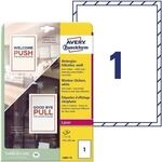 Avery Zweckform Hinterglasetiketten &raquo;L9001-10&laquo; rechteckig 10 St&uuml;ck wei&szlig;