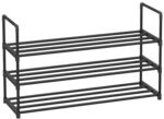 Songmics Schuhregal schwarz 100/30/55 cm schwarz
