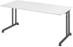 HAMMERBACHER Schreibtisch &raquo;Z-Line&laquo; 180 cm Gestell graphitfarben wei&szlig;, 180x82x80 cm
