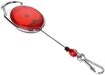 Durable Ausweishalter &raquo;Jojo Style&laquo; mit Federhaken rot, 5.6 cm