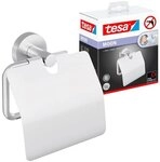 tesa Toilettenpapierhalter &raquo;MOON mit Deckel&laquo; silber
