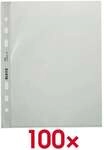 Leitz Prospekth&uuml;llen &raquo;4775&laquo; A5 glasklar - 100 St&uuml;ck transparent, 17.1x21.6 cm