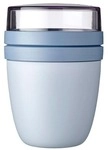 MEPAL 2-tlg. Speisebeh&auml;lter &raquo;Ellipse mini&laquo; 0,3 + 0,12 l blau, 9.1x12.8 cm