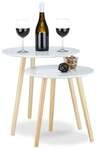 relaxdays Beistelltisch 2er Set