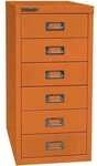 Bisley Schubladenschrank &raquo;MultiDrawer&laquo; A4, einbahnig, 6 Sch&uuml;be orange,...